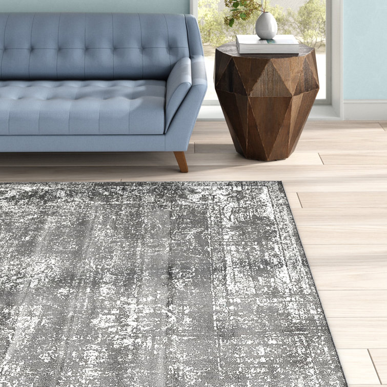 Mistana™ Brandt Floral Dark Gray Area Rug & Reviews Wayfair